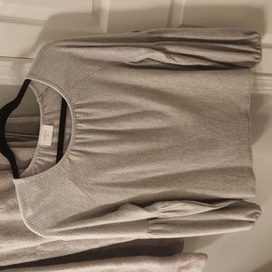Everly gray sweater top EVEREVE